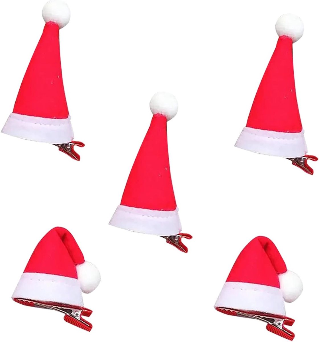 10 Stuks Kerst Haarspelden, Hoed Haarspelden en Hoofdbanden voor Feestelijke Kerstdecoraties, Haaraccessoires voor Meisjes en Vrouwen