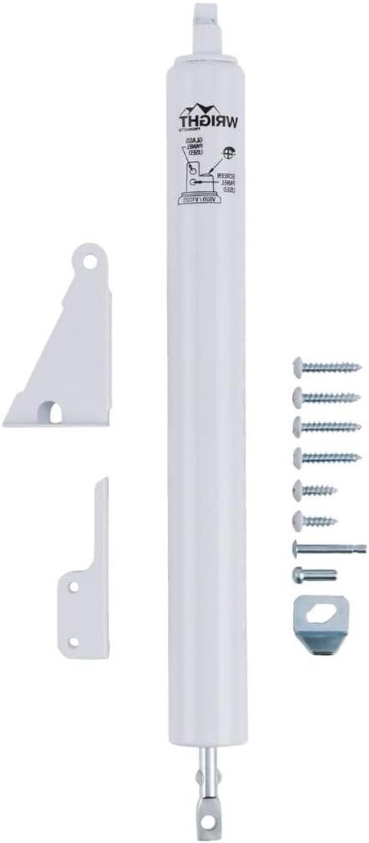 Pneumatische Deurdranger - Deur sluiter Luchtdruk - Deur Dicht Houden - Verstelbare Sluitsnelheid - 32 cm - Wit