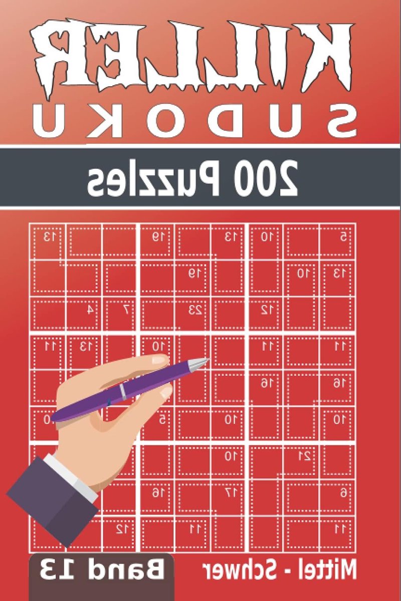 Killer Sudoku Puzzelboek - Summen Sudoku - Hersenkraken - 200 Puzzels - DIN A5 formaat - Niet gespecificeerd