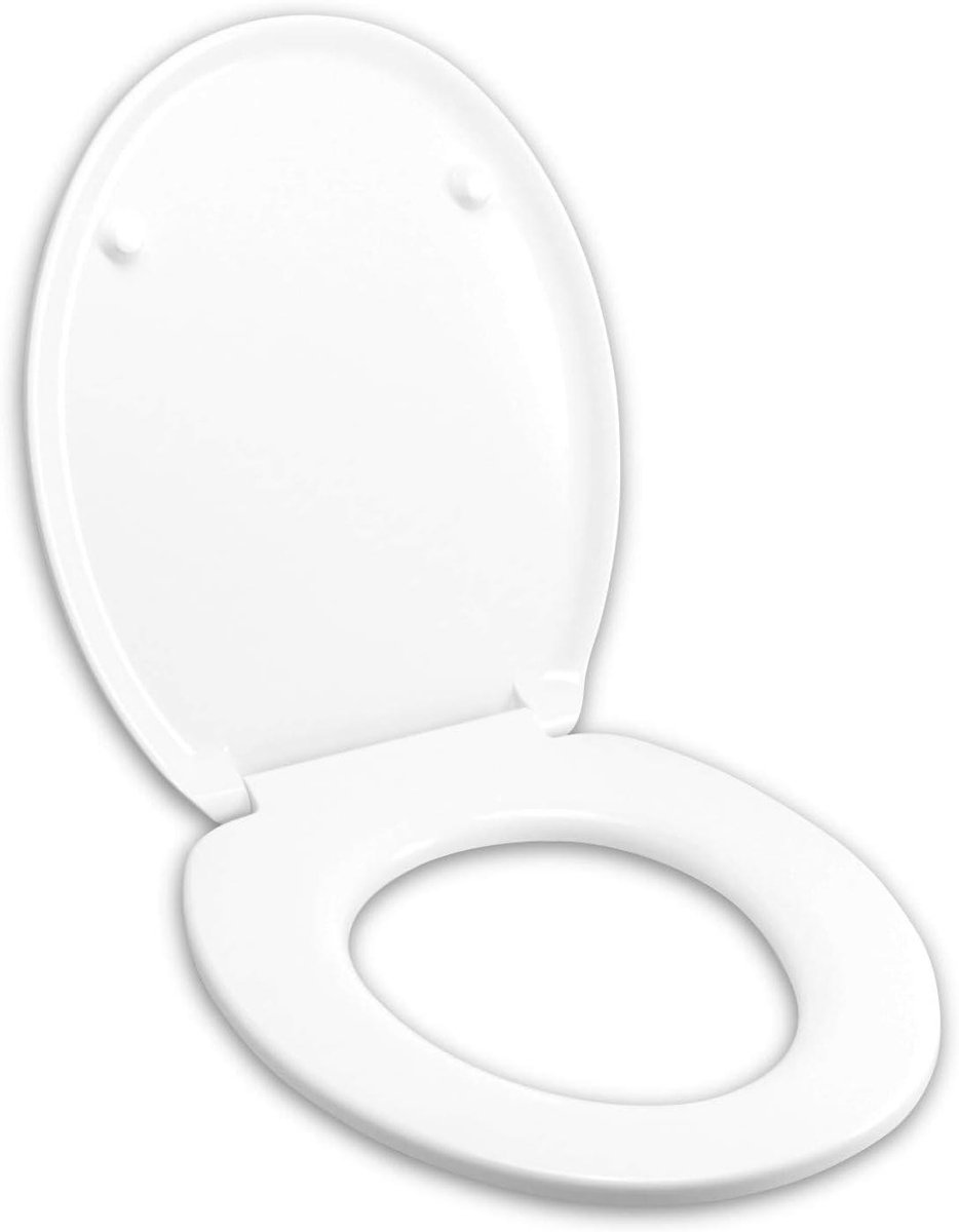 Toiletbril - WC bril - Badkamer Vernieuwen - Thermohars Materiaal - Normale Sluiting - Wit