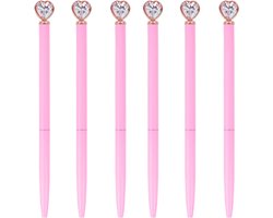 Metalen Balpennen - Schrijfgerei Set - Kantoorwerk - Creatief Top Ontwerp - 147 cm - Roze
