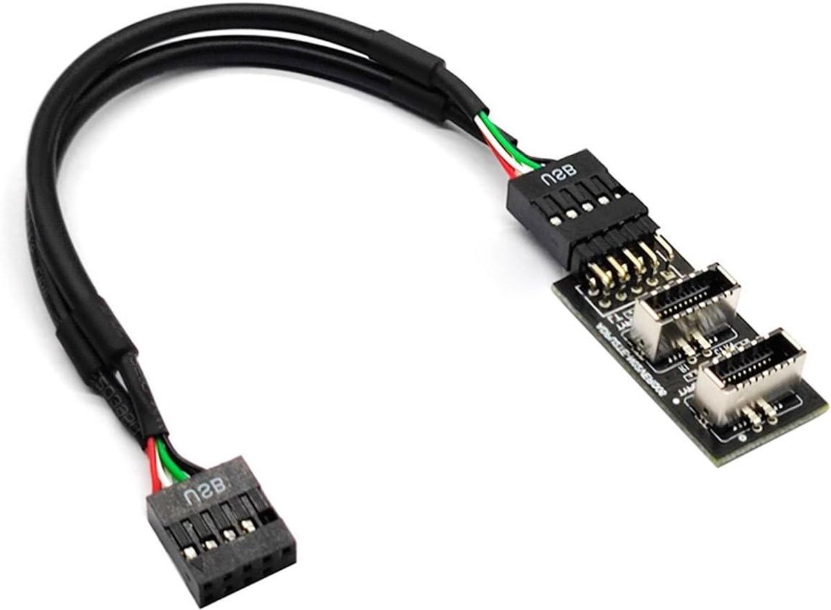 Moederbord Adapter - Converter Kabel - Poorten Uitbreiden - USB 2.0 naar 3.1 - 11 x 11 x 1 cm