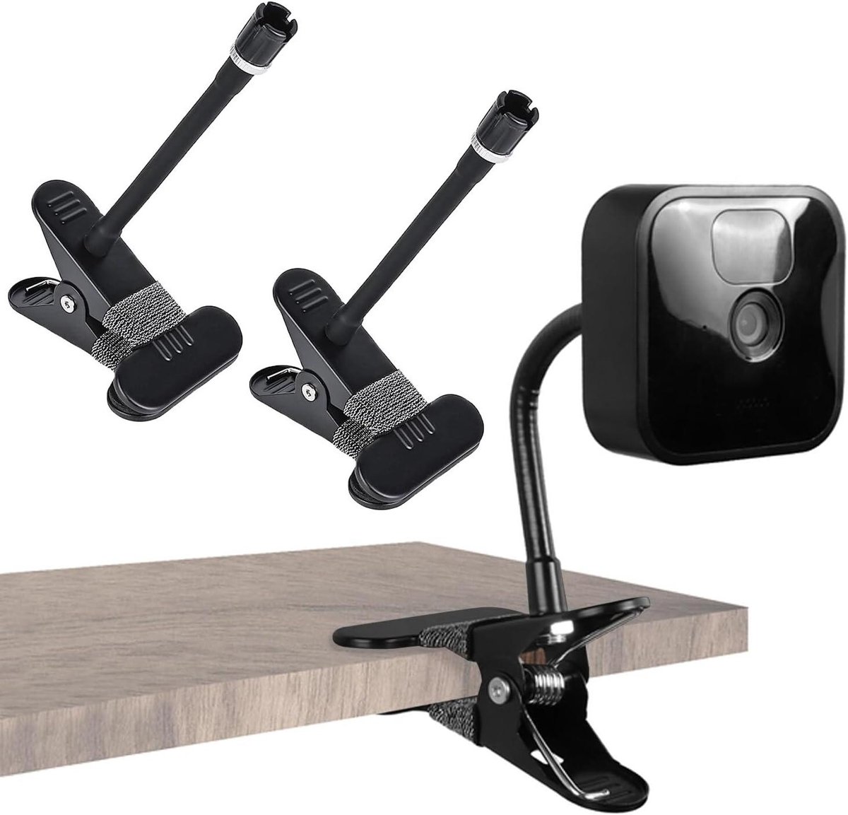 Flexibele Camerahouders - Klembeugel Bevestiging - Bewakingscamera's Monteren - Geen Boren Nodig - 2 Stuks 15 cm - Zwart