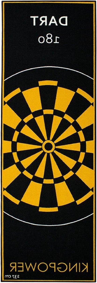 Dartmat Toernooi - Dart tapijt Vloer - Bescherming Vloer - Antislip Onderkant - 237x80 cm - Grijs