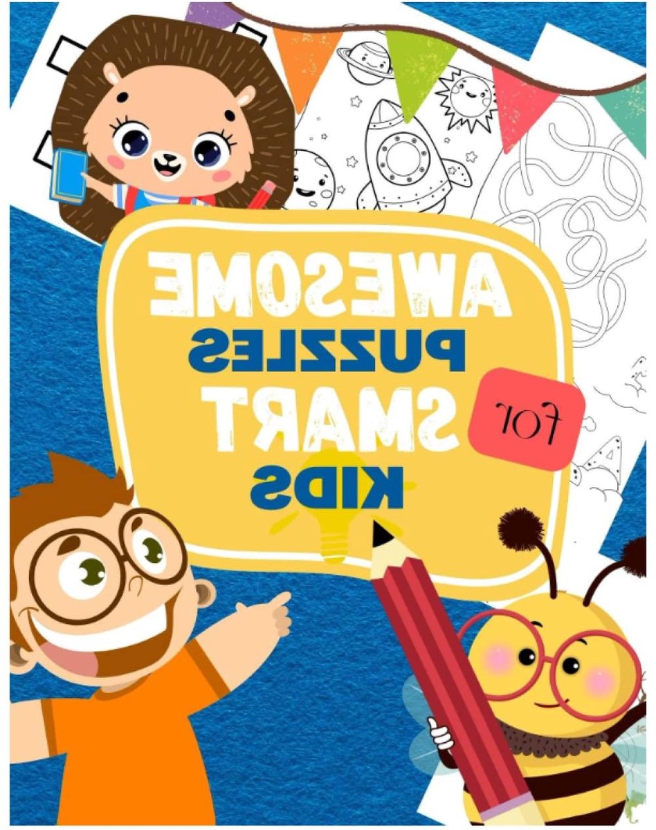 Puzzelboek Kinderen - Activiteitenboek Slimme Kinderen - Leren en Amuseren - Meer dan 100 Uitdagende Activiteiten - 107 Pagina's