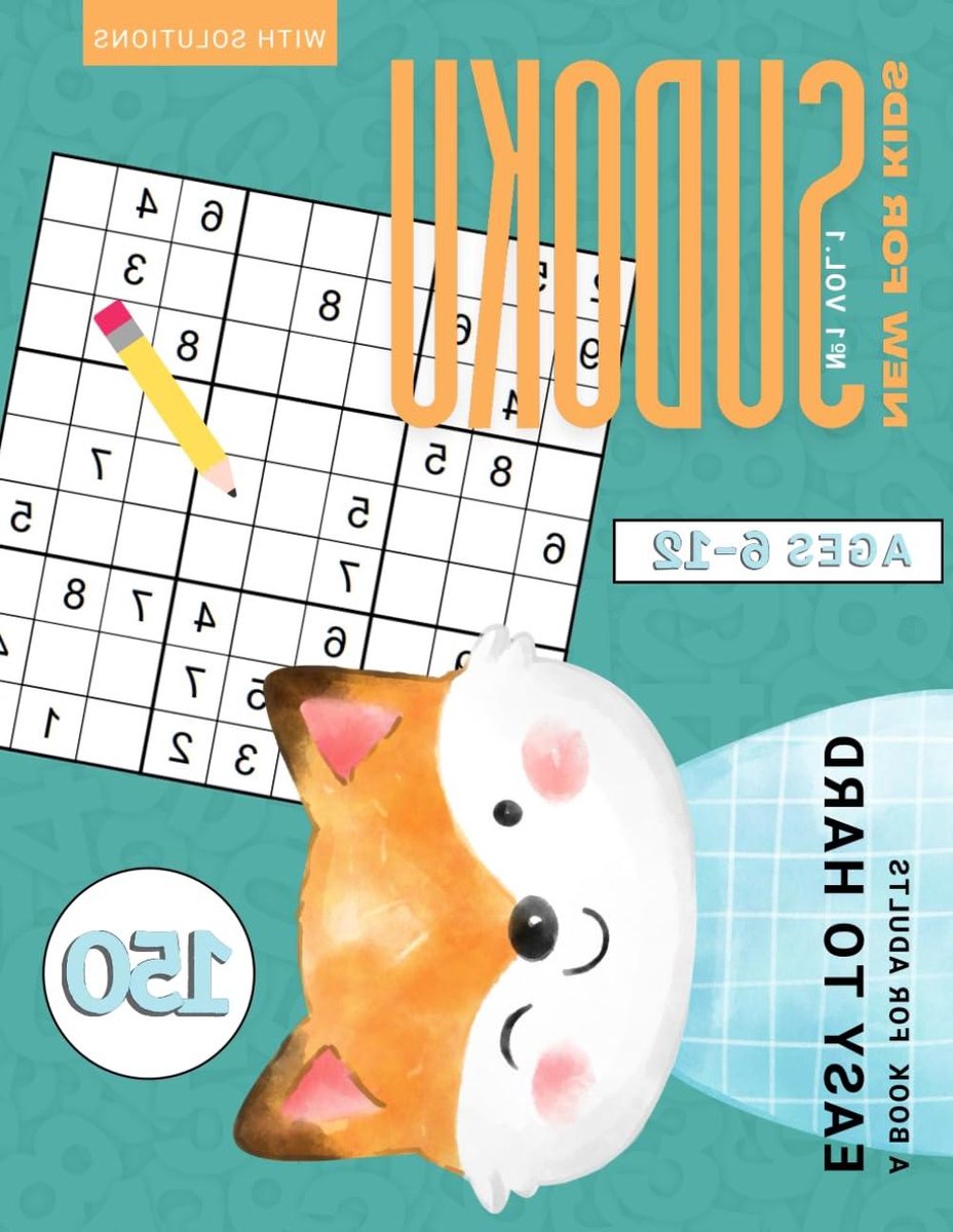 Sudoku Puzzelboek - Logica Spel - Hersenen Trainen - 150 Puzzels - 21.59 x 27.94 cm - Wit