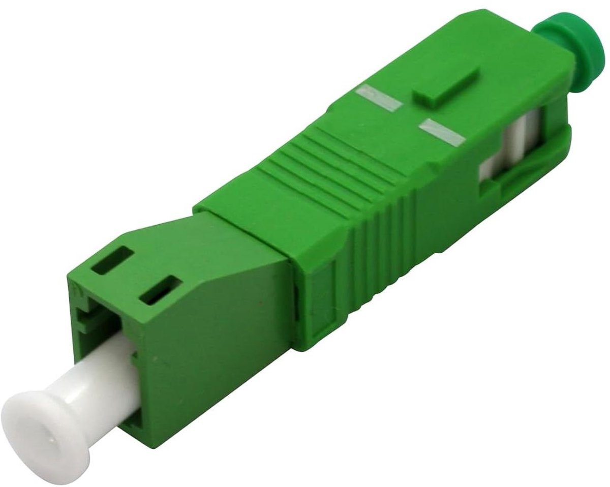 Glasvezel adapter - Koppelstuk glasvezel - Netwerk uitbreiden - LC naar SC aansluiting - 1 stuk - Groen