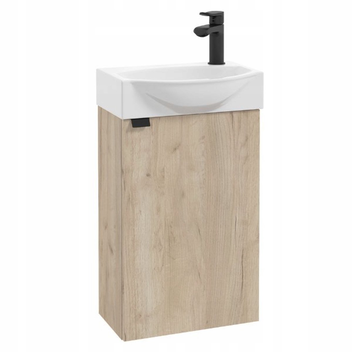 Stamar - Badmeubel met Wastafel 40 x 22 cm - Hangend Licht Eiken Mat Klein