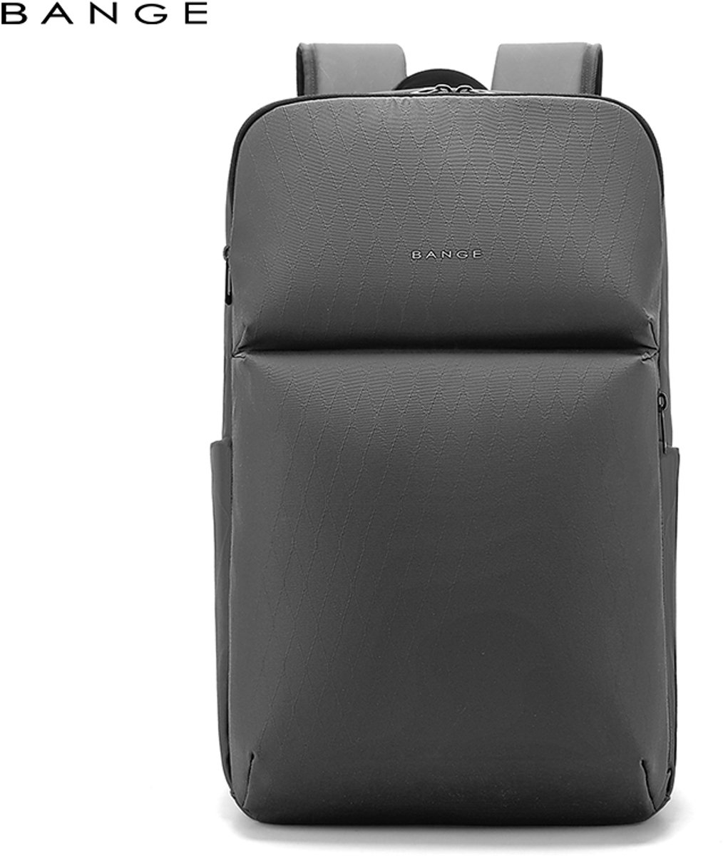 CarryQuest® - BANGE Laptop Rugzak 15.6 inch - Zakelijke Business Backpack 27L - Waterafstotende Rugtas met Laptopvak, Anti-Diefstal Vak, Trolleyband & Organizer - Grijs
