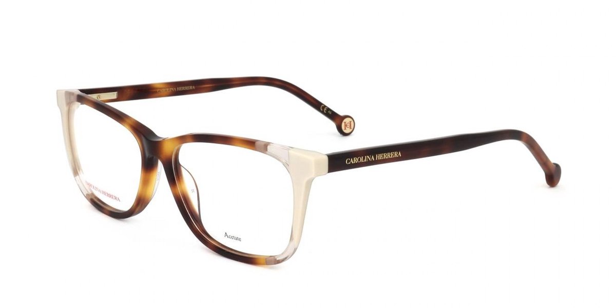 Carolina Herrera CH 0066 Havana ivory 53/14/145 WOMAN Brilmonturen