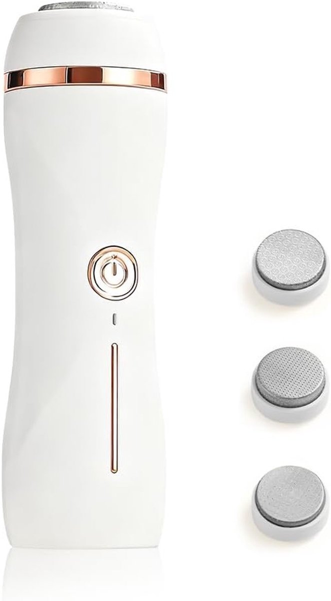 Professionele Elektrische Eeltverwijderaar voor Voeten met 3 Opzetstukken en Oplaadbare Batterij voor Thuisverzorging van Voeten