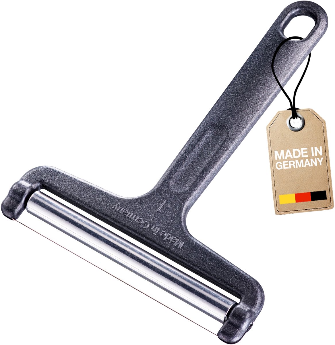 Westmark Kaasschaaf met rol en snijdraad, variabele snijdikte roestvrijstaal/aluminium, Rollschnitt, antraciet, 7100227Z