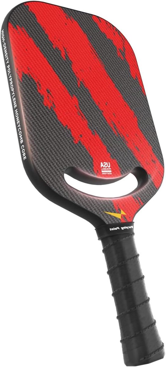 Pickleball Racket - Sport Racket - Sport Spelen - Carbon Fiber Oppervlak - 16mm Dikte - Groen