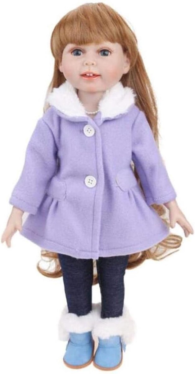 Poppenkleding Set - Winter Outfit - Poppen Versieren - Met Pluche Kraag - 457 cm Poppen - Niet gespecificeerd — afbeelding 5