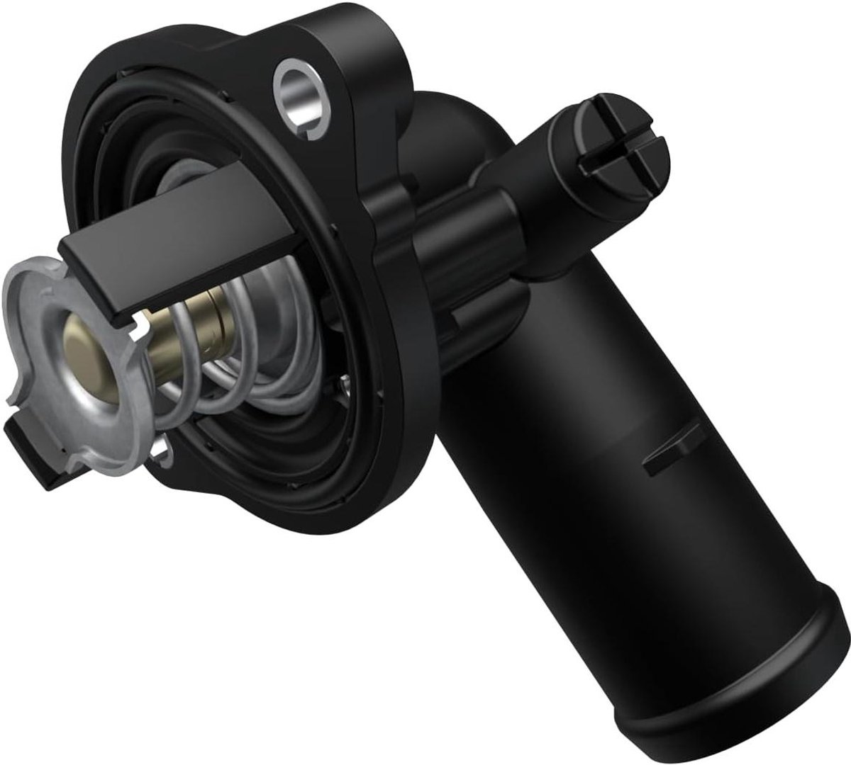 Thermostaat Behuizing - Koelingsonderdeel Motor - Motor Koelen - Voertuigspecifiek - 14 x 7.6 x 10.2 cm - Zwart