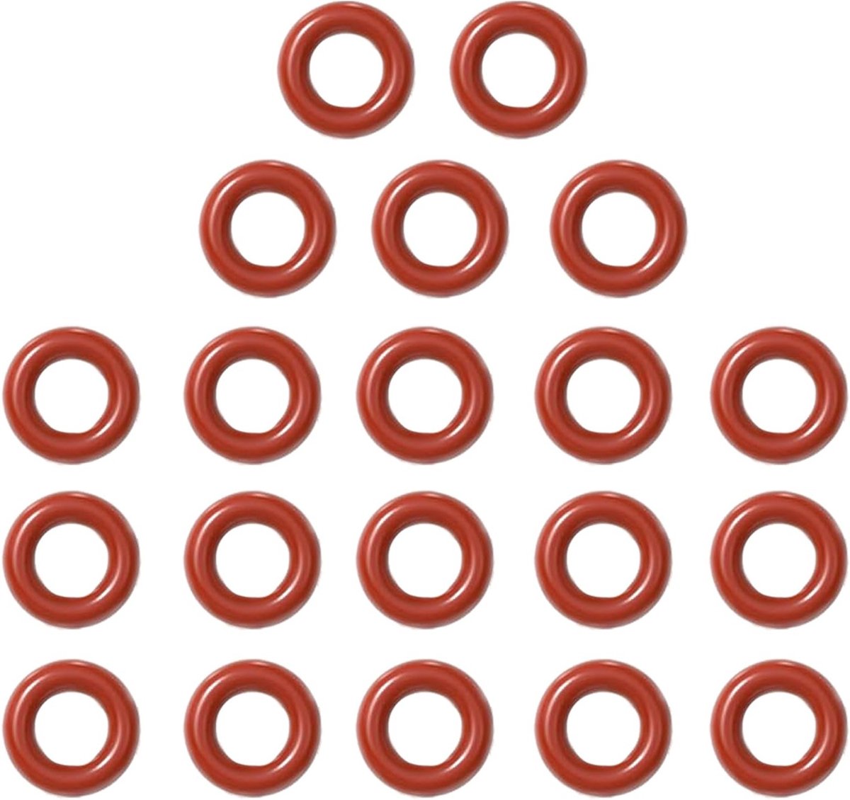 Rubber Seals voor Slangen, 4 mm, Geschikt voor Volautomatische Koffiemachines, Duurzaam en Flexibel Silicoonmateriaal, 20 Stuks