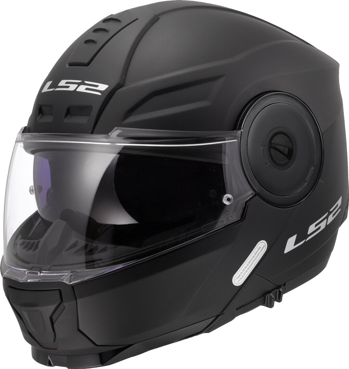 LS2 FF902 Scope II Solid Mat Zwart 06 Systeemhelm - Helm