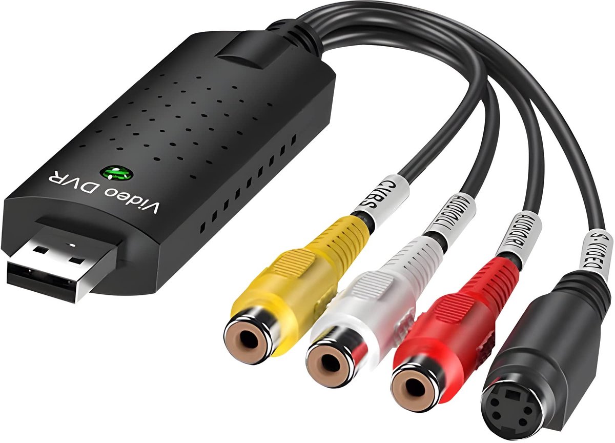 Retoo Video Audio Grabber - VHS naar Digitaal, USB 2.0 Video Converter