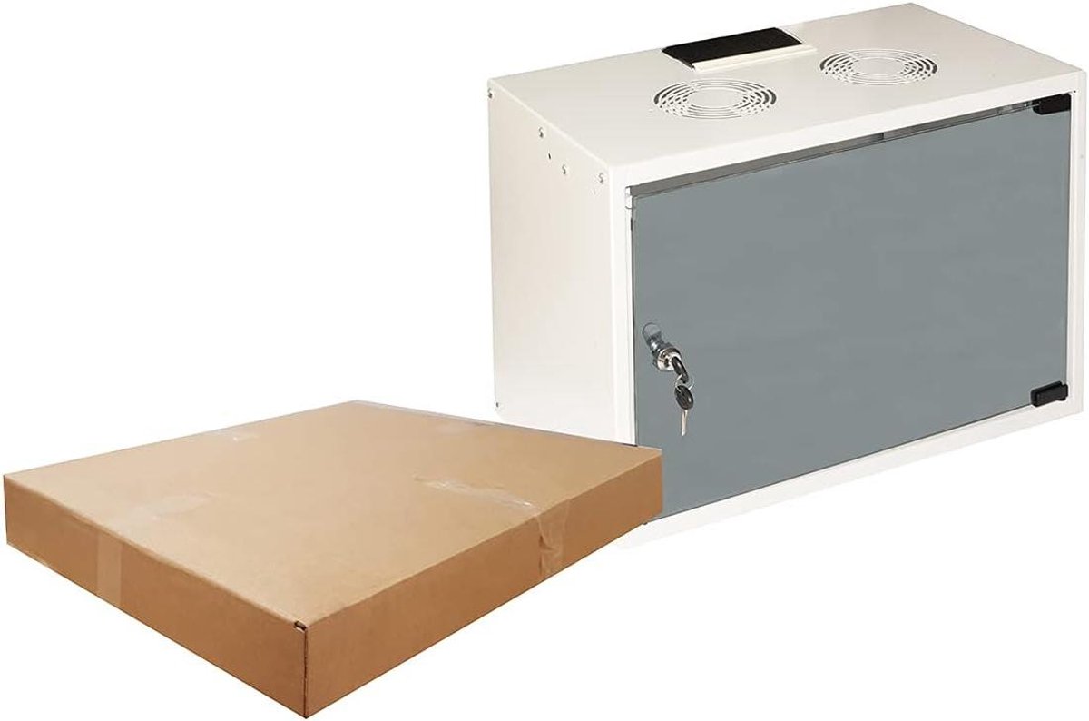 Netwerkkast - Serverkast - Netwerk Organisatie - Gedemonteerd Geleverd - 370x540x300 mm - Grijs