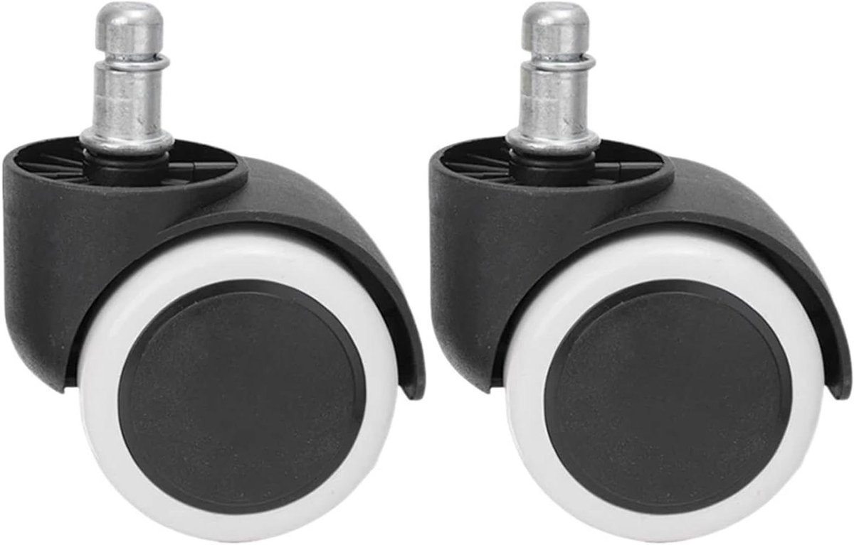 Zwenkwielen Stoelwielen - Vervangende Wielen - Meubels Verplaatsen - Stil en Slijtvast - 50mm Wiel Diameter - Wit