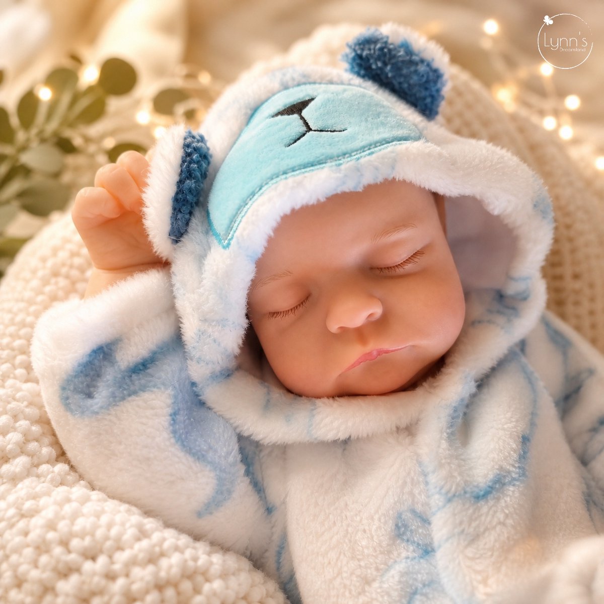 Reborn Baby Pop 'Nick' - 50 cm - Soft vinyl - Met beer outfit en accessoires - In geschenkdoos — afbeelding 7