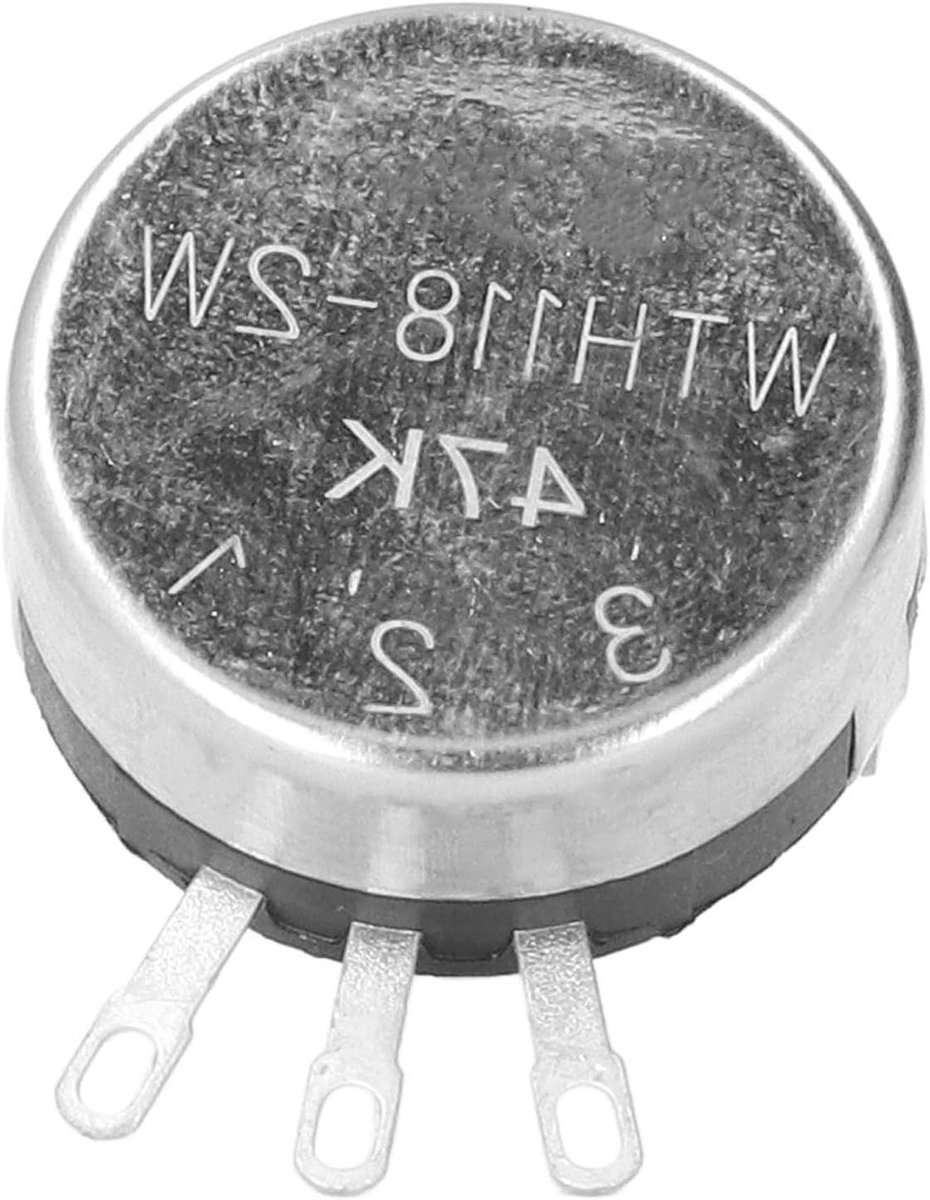Koolfilm Potentiometer - Rotatie Component - Elektronica Reparatie - Verzilverde Terminals - 20 Stuks Kit - Meerkleurig