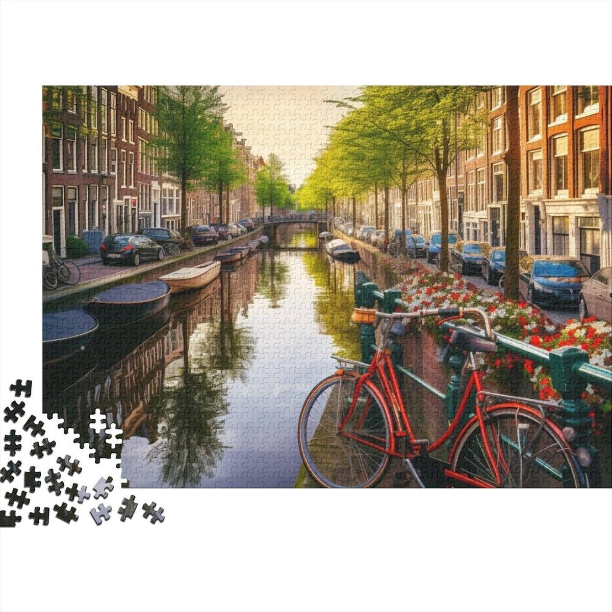 Legpuzzel Volwassenen - Puzzel Spel - Ontspanning Thuis - Bonus Poster Inclusief - 1000 Stukjes - Nederlands Landschap