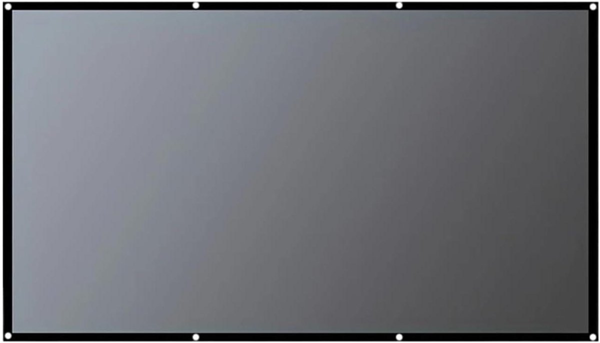 Projectiescherm - Filmdoek - Thuisbioscoop - Mat reflecterend - 100 inch - Wit