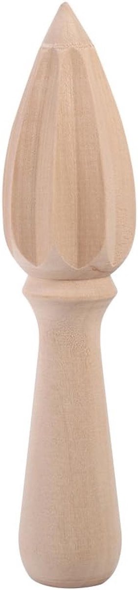 Houten Fruitpers - Citrus Squeezer - Sap Maken - Puntig Ontwerp - 20 x 10 x 3 cm - Houtkleur van houten — afbeelding 2