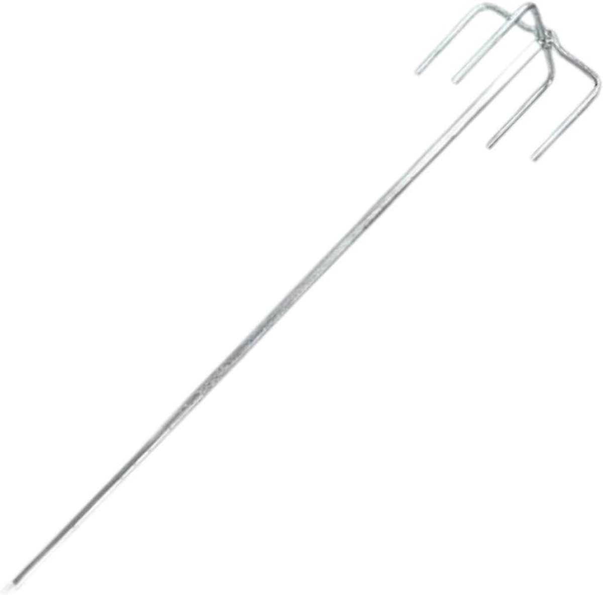 Cementmengstaaf - Booropzetstuk Mixer - Materiaal Mengen - Zeshoekige Handgreep - 12x50 cm - Zilver