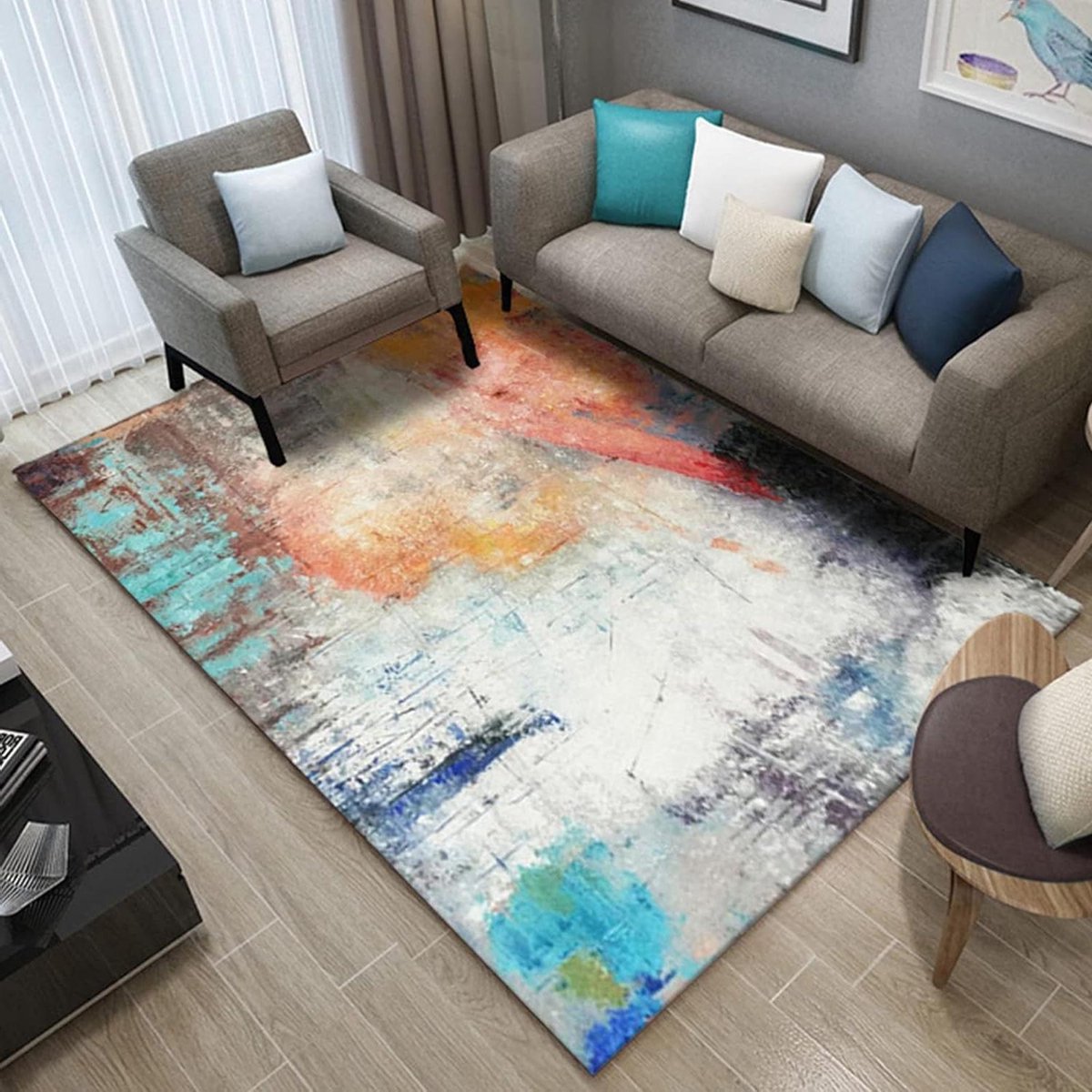 Laagpolig Vloerkleed - Woonkamer Kleed - Huis Decoratie - Geschikt Vloerverwarming - 200 x