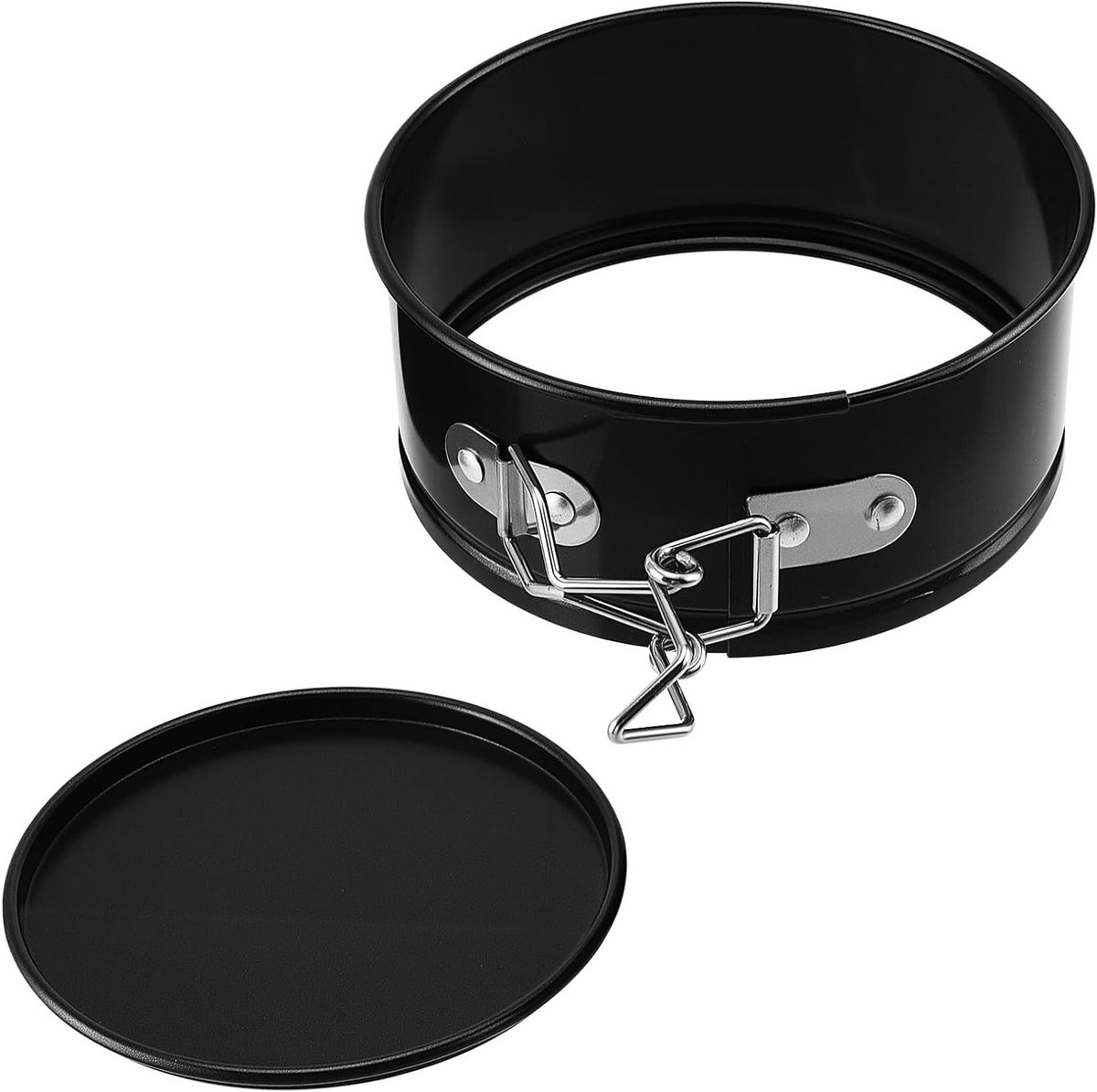 8 Pack 4 Inch Springvorm Cakevormen, Mini Ronde Taartvormen met Afneembare Bodem, Anti-aanbak Bakvorm voor Cheesecake en Gebak in de Keuken, Zwart – foto 5