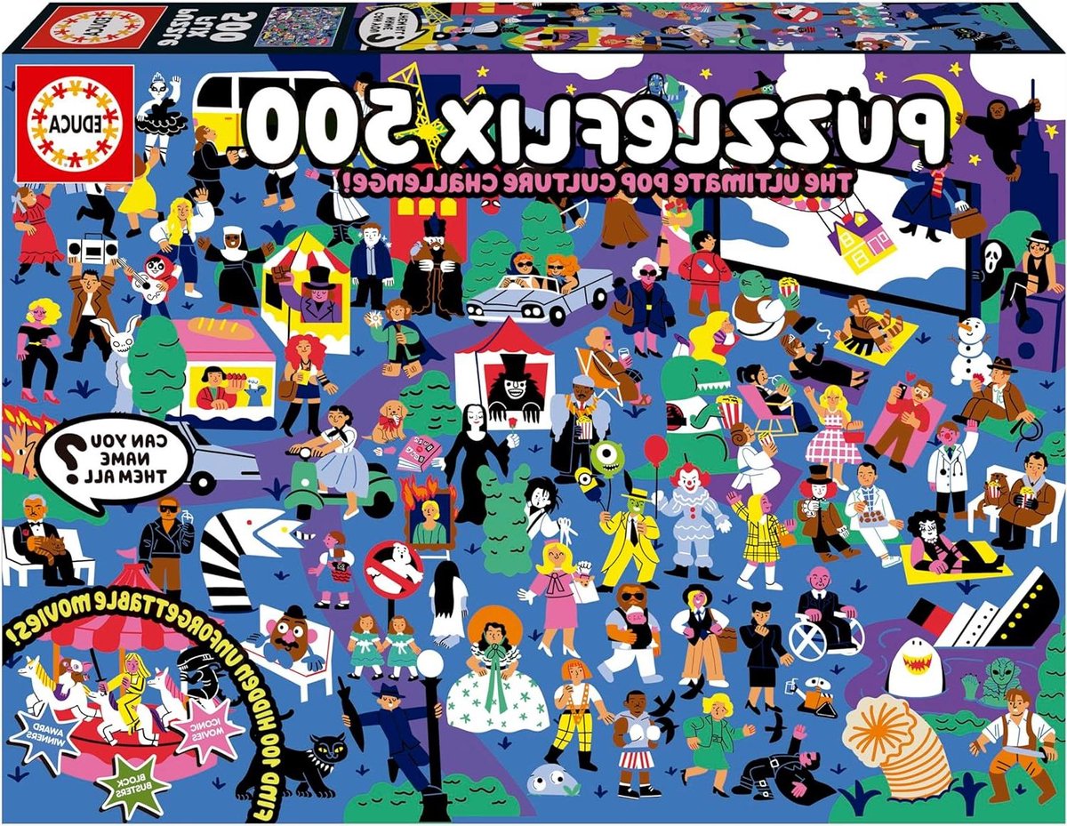 Kinderpuzzel 500 stukjes - Legpuzzel - Ontspanning en leren - Plantaardige inkt - 48 x 34 cm - Meerkleurig