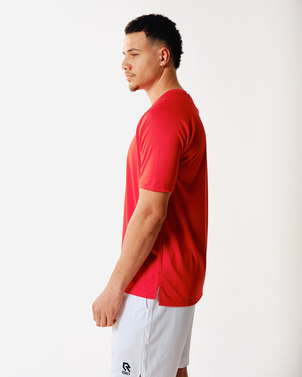 Robey Tennis Club Tee - Rood - XS