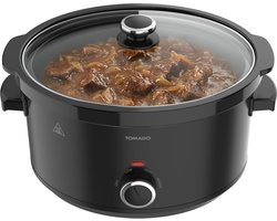 Tomado TSC6001B - Slowcooker - 6 liter - Keramische binnenpan - 3 warmtestanden - Warmhoudfunctie -…