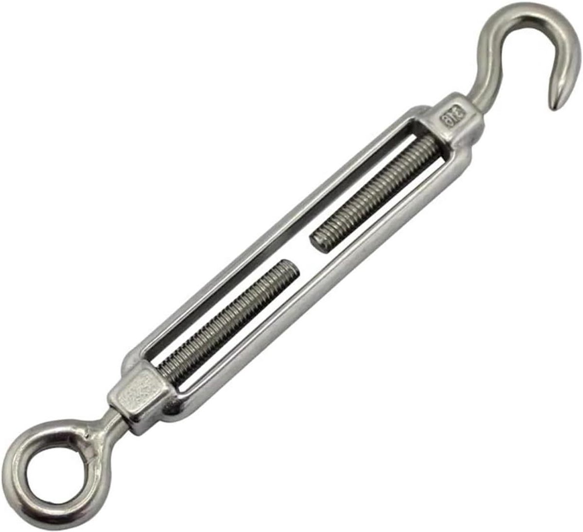 Spanschroef Set - Draadspanner Touw - Spanning Aanpassen - Roestvrij Staal 304 - M4 tot M10 - Zilver
