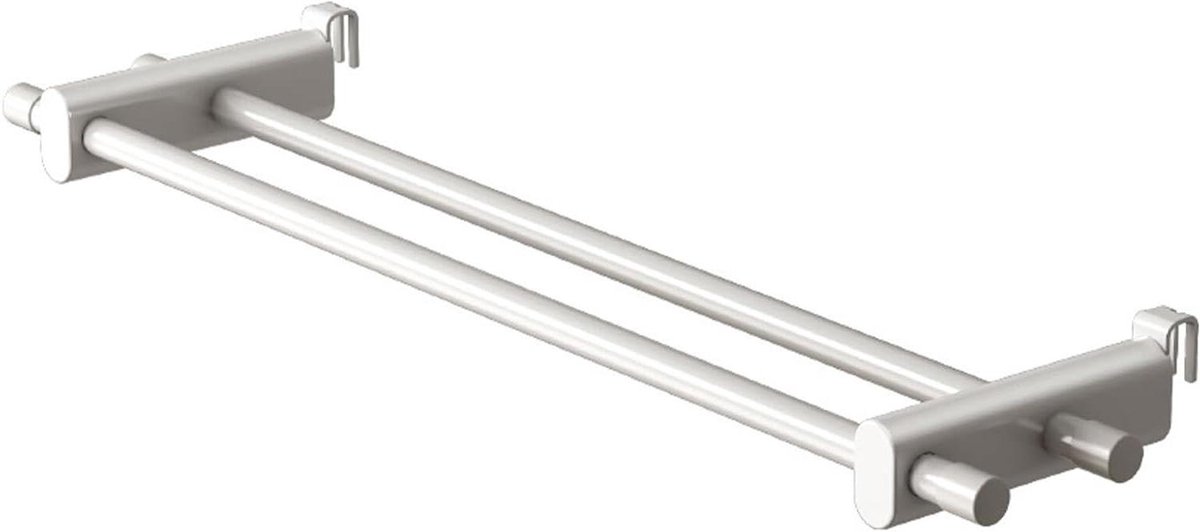 Radiator Droogrek - Kledinghanger - Kleding Drogen - Dubbele Stang - 50 cm - Zwart