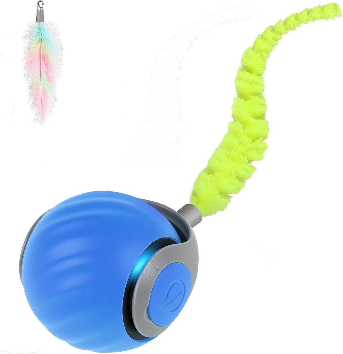 Katten Speelgoed Bal - Interactieve bal - Zelfbezigheid Kat - Automatische Beweging - Oplaadbaar - Blauw