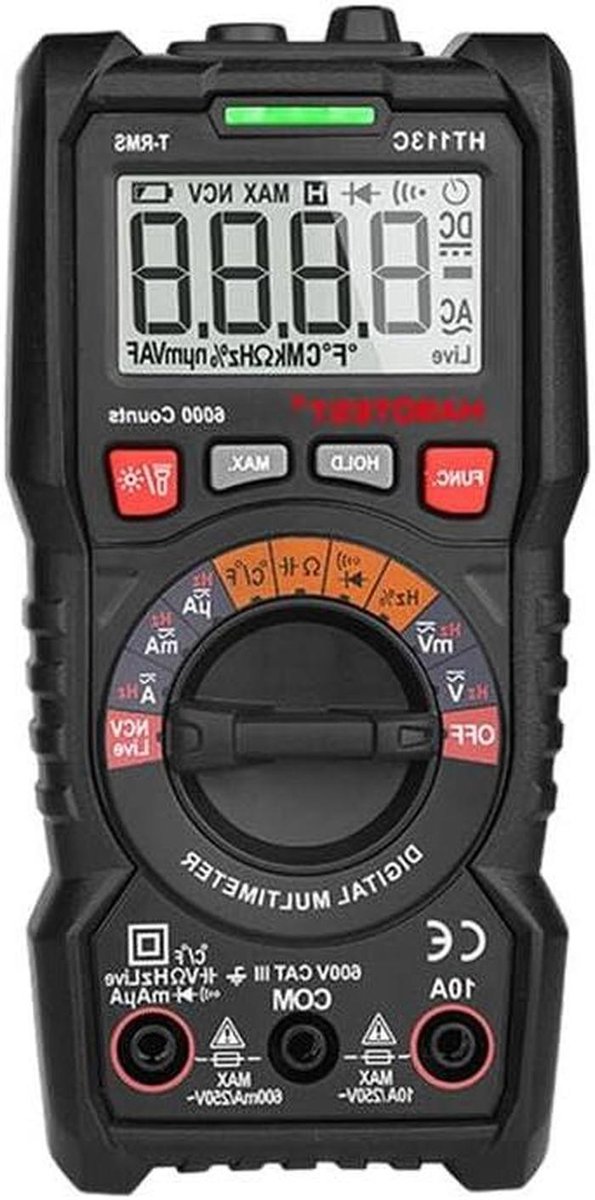 Digitale Multimeter - Universele Tester - Elektrische Metingen - Batterij Aangedreven - N.v.t. - Zwart
