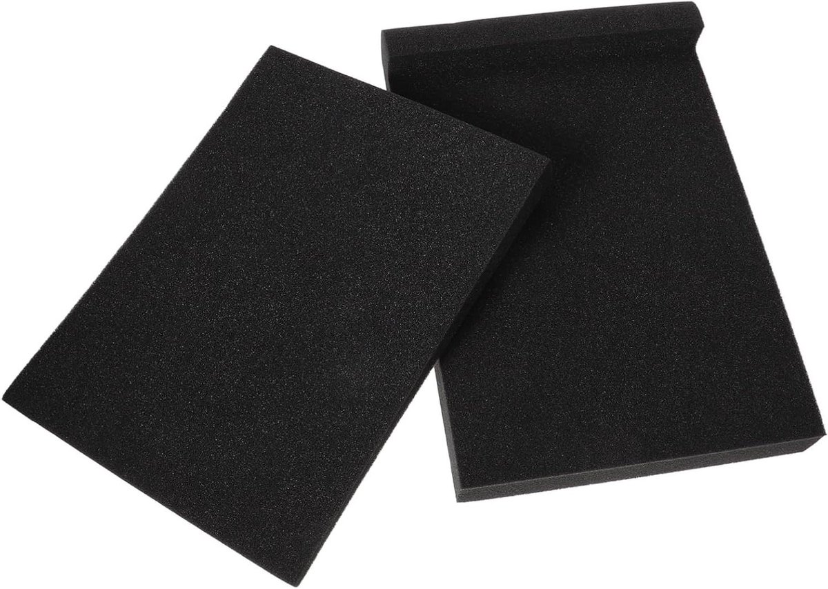 Speaker Isolatie Pads - Geluidsdempers Kussens - Precieze Audiokwaliteit - Schokbestendig Geluidsabsorberend - 30x20x4.5cm - Zwart