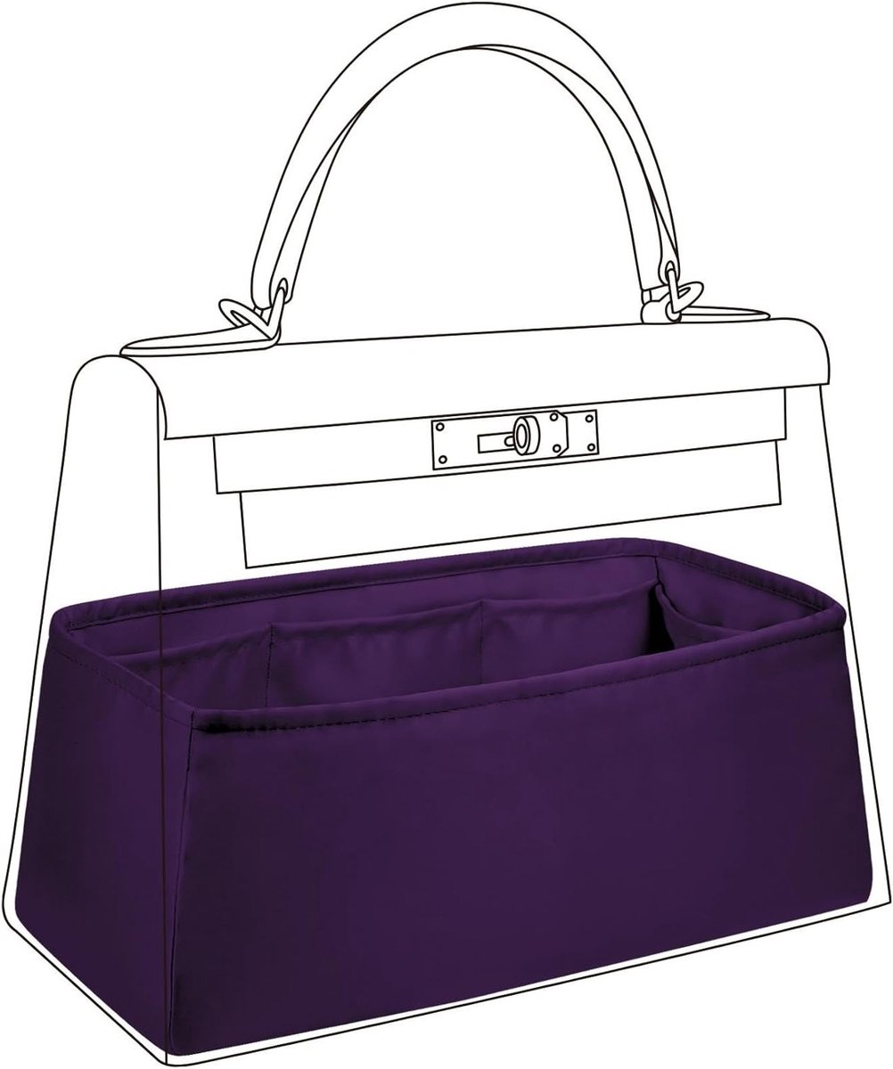 Inner Silk Pocket voor Kelly Clutch Mini en Grote Handtassen - Organizer, Lichtgewicht en Stijlvol Accessoire voor Elke Gelegenheid