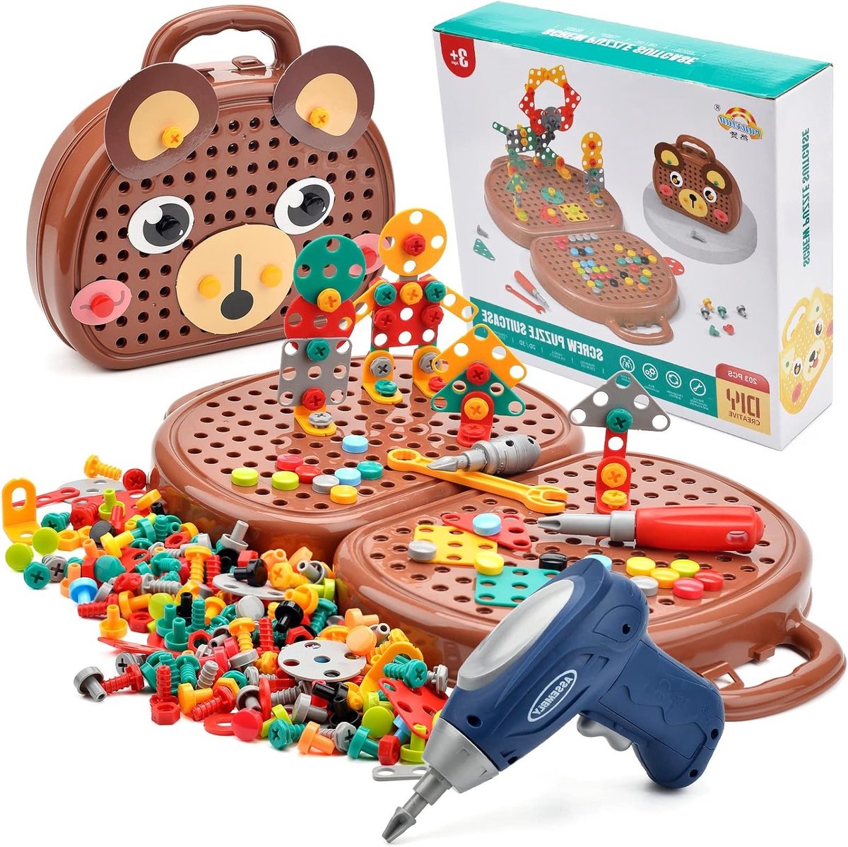 Montessori Speelgoed voor Kinderen van 3 tot 6 Jaar, Creatieve 3D Bouwpuzzels en Ontwikkelingsspeelgoed, Educatieve Geschenken voor Jongeren