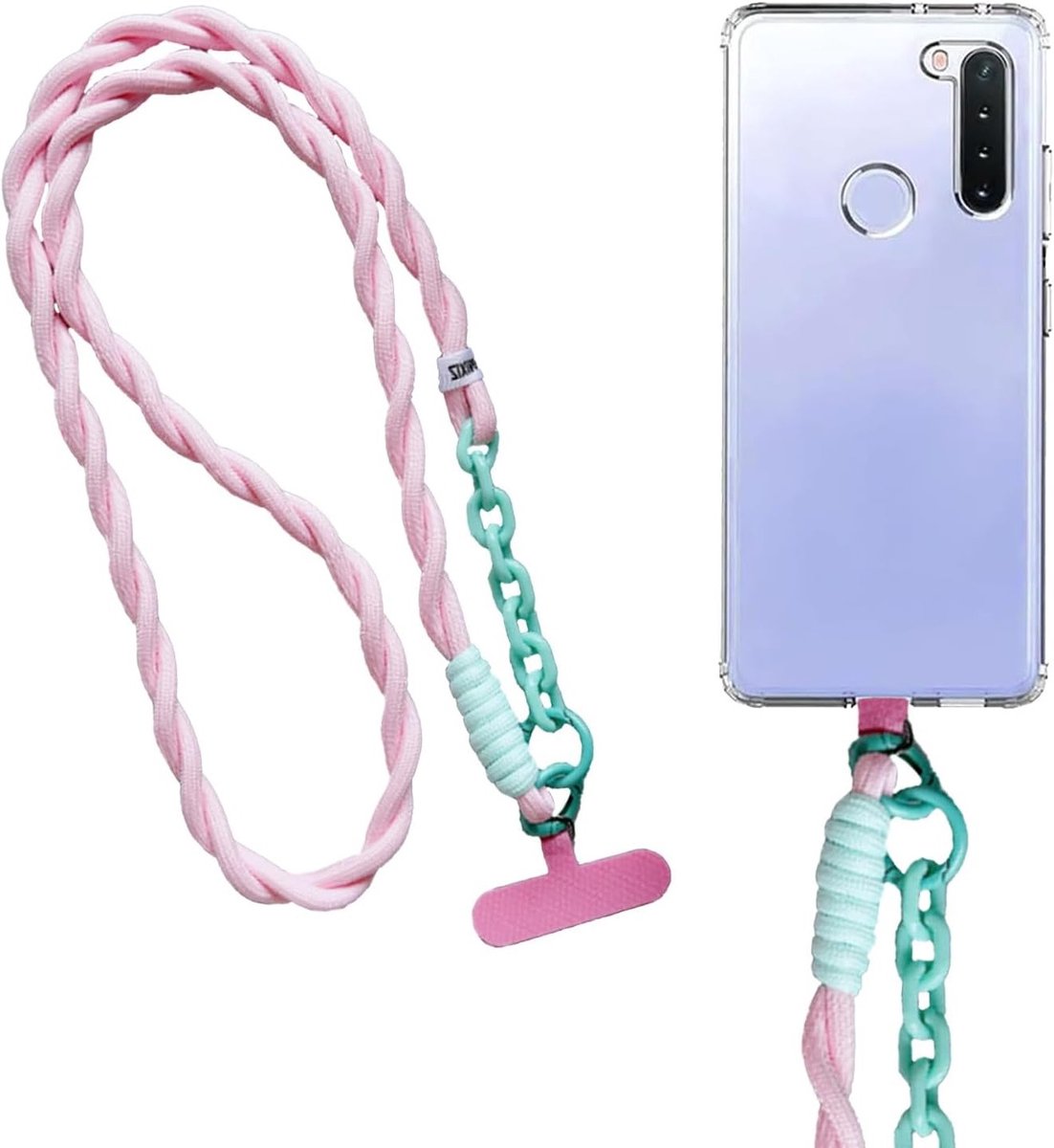 Universele Telefoonketting met Verstelbare Band - Telefoonkoord voor Nek en Schouder