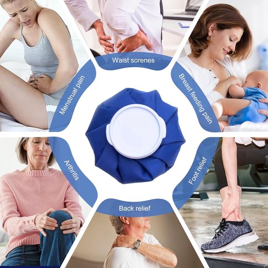 IJs zak - Koude kompressen - Pijnverlichting - Herbruikbaar en lekvrij - 9 inch - Blauw — afbeelding 2