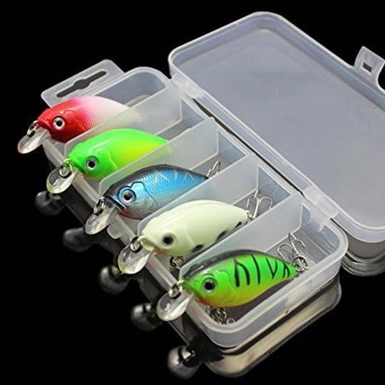 Vijf kleuren 7.5 cm minnows crankbaits - Realistische topwater dobber kunstaas voor vissen van Merkloos — afbeelding 2