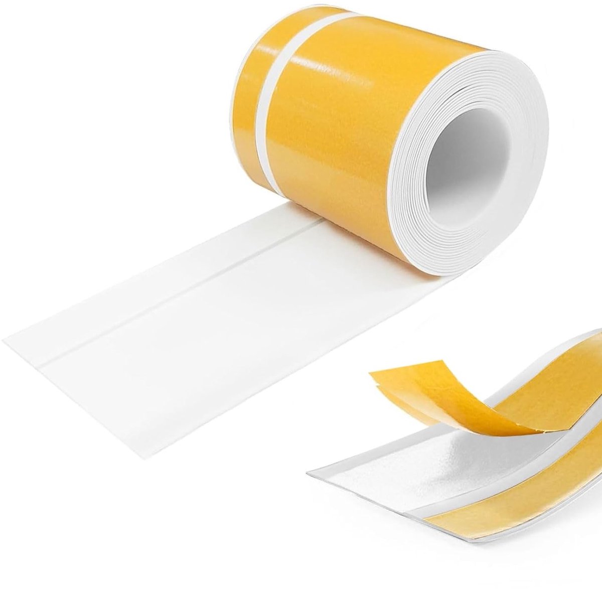 Flexibele PVC Plinten 12M, Zelfklevende Soft Plinten 50 x 20mm, Ideaal voor Keuken en Woonkamer, Duurzaam en Waterbestendig