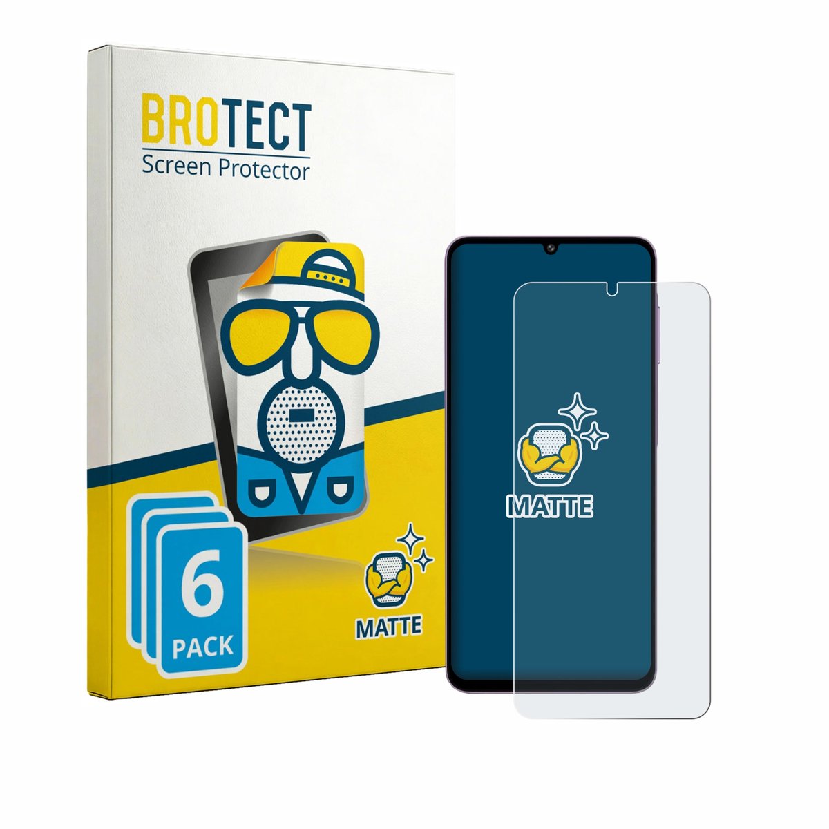 BROTECT - Screenprotector voor Samsung Galaxy M17e - Folie Beschermfolie matte 6 Stuks