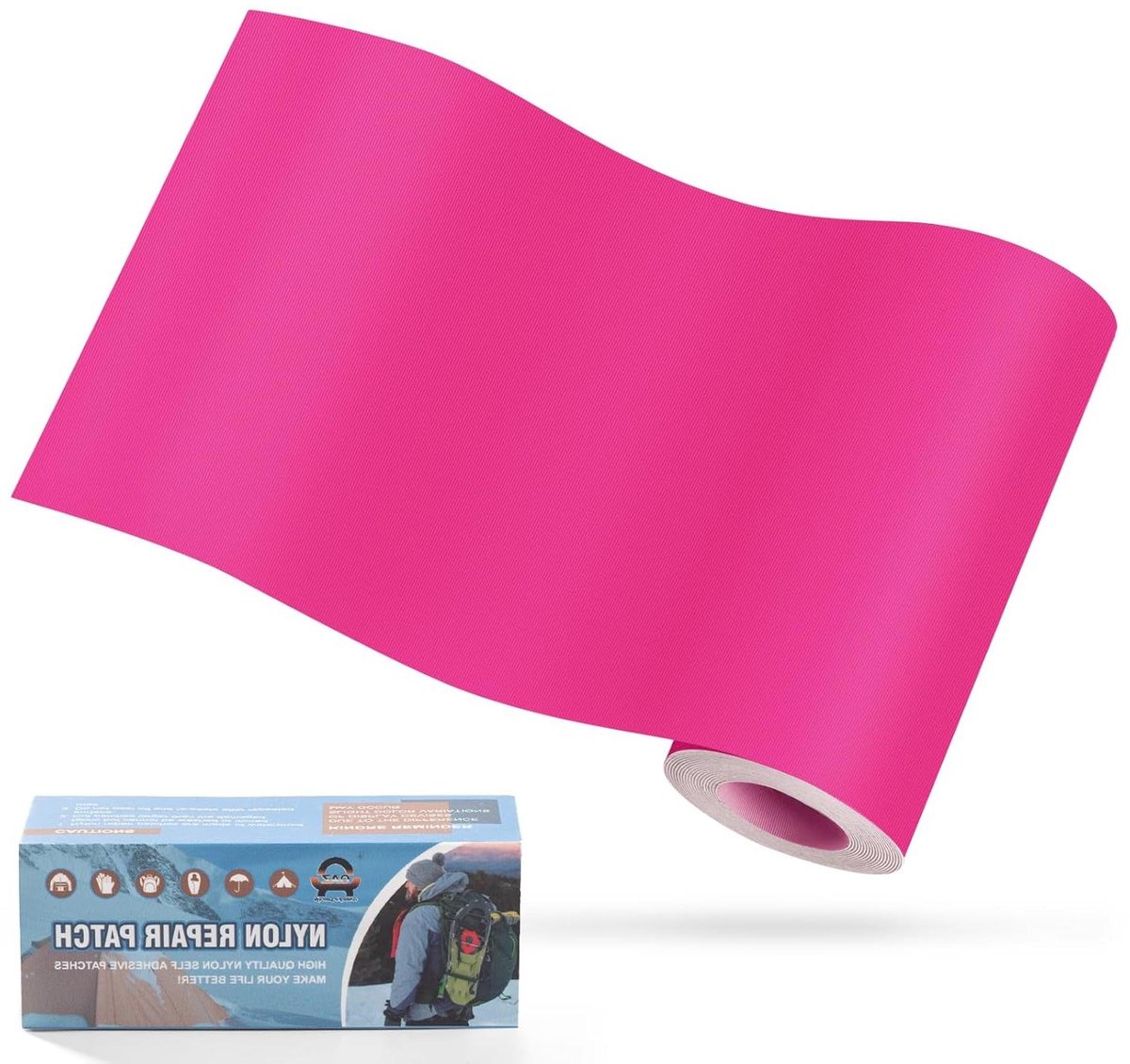 Zelfklevende Reparaties - Nylon Patches - Snelle Kledingreparatie - Waterdicht en Sterk - 10x160cm - Roze