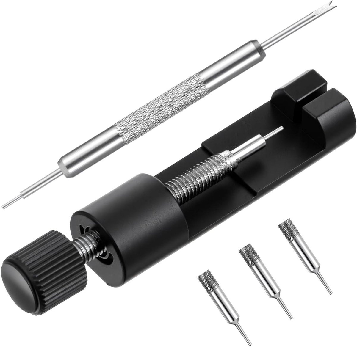 Horloge Band Versteller - Horloge Reparatie Set - Armband Verkleinen - Inclusief Extra Pinnen - 7.5 cm - Zilverkleurig