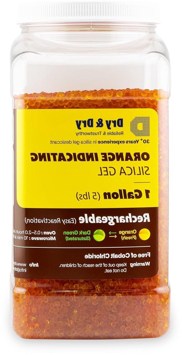Silica Gel Korrels - Vochtvreters Herbruikbaar - Bescherming Tegen Vocht - Indicatie Kleurverandering - 5 Lbs - Oranje